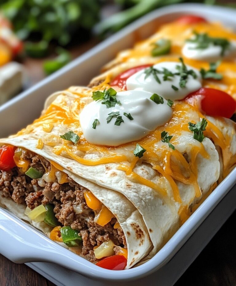 Easy Cheesy Beefy Burrito Recipe