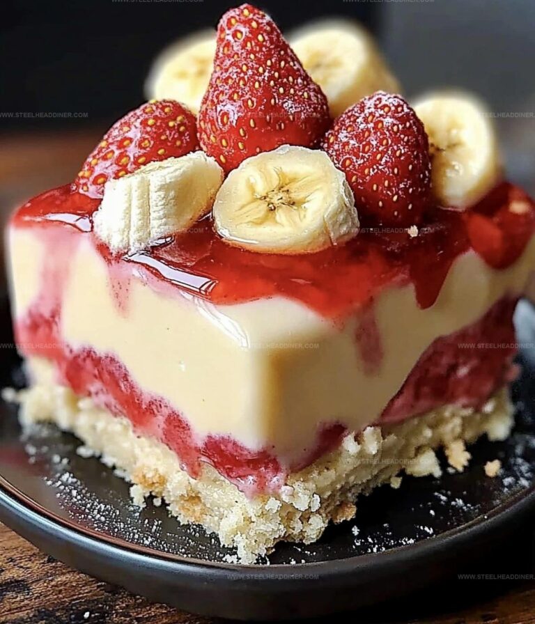 Creamy Strawberry Cheesecake Banana Pudding Recipe