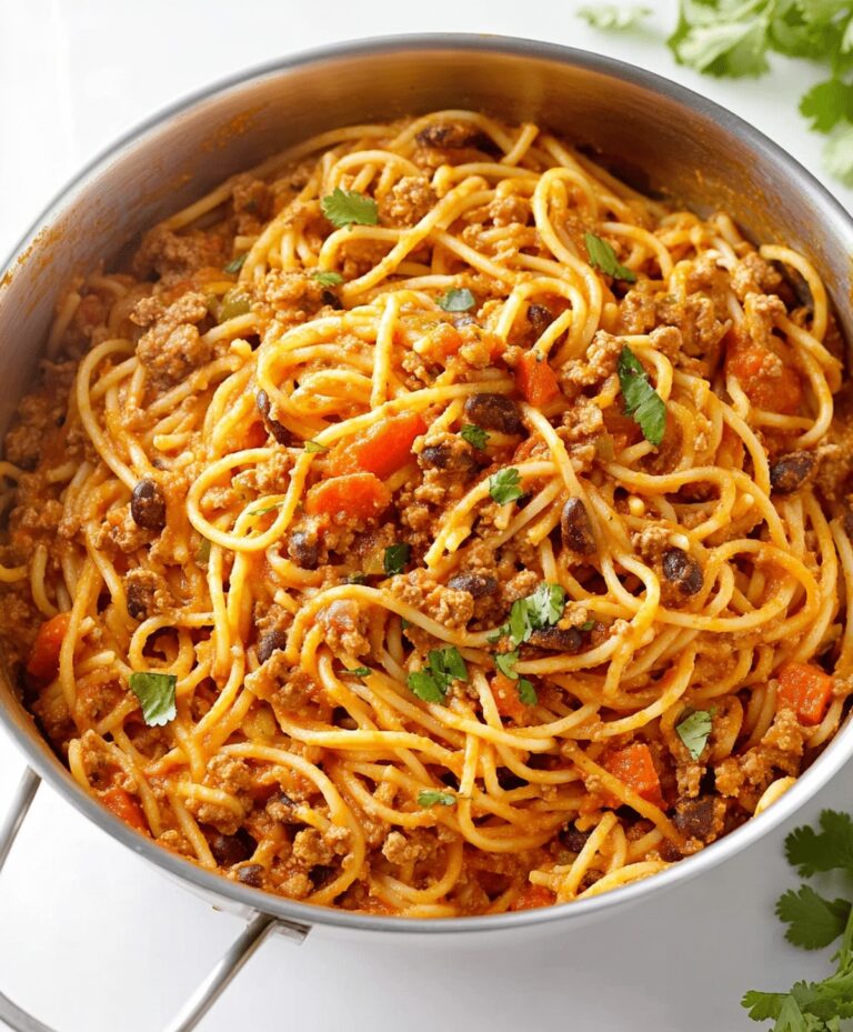Crockpot Taco Spaghetti Recipe