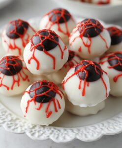 Halloween Bloodshot Eyeballs Candy Recipe