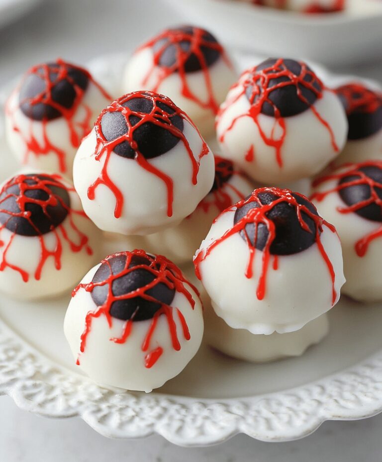Halloween Bloodshot Eyeballs Candy Recipe