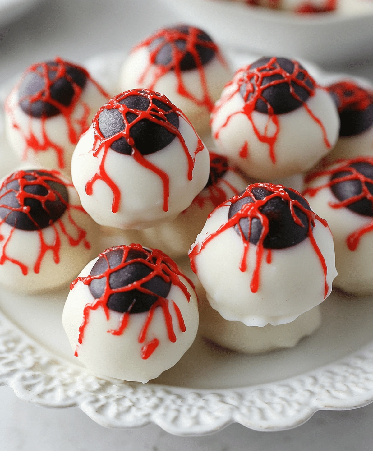 Halloween Bloodshot Eyeballs Candy Recipe