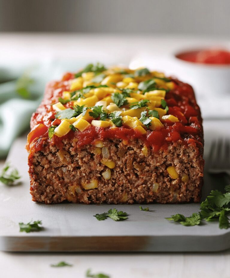 Spicy Mexican Taco Meatloaf Recipe