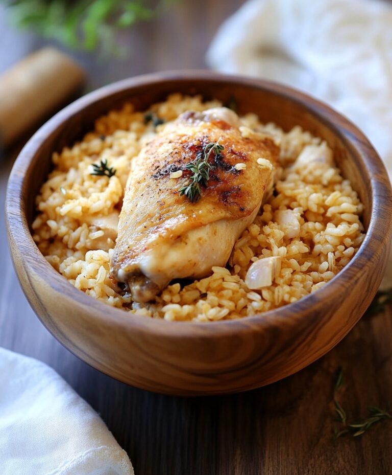 Crispy Oven Baked Chicken And Rice Recipe