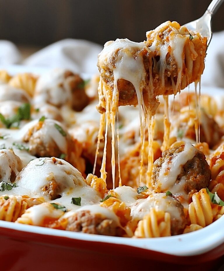 Quick Dump And Bake Meatball Casserole Recipe