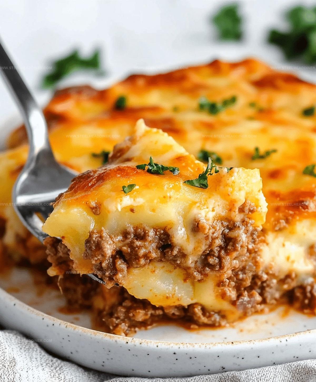 Ground Beef Casserole With Potatoes Recipe