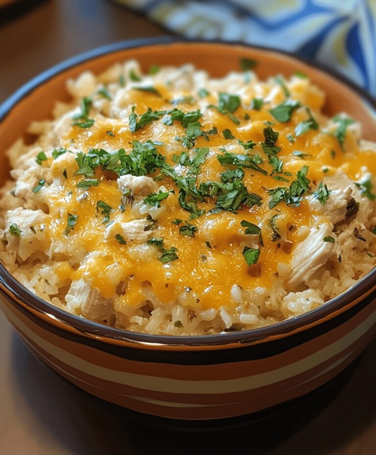 Cheesy Chicken And Rice Casserole Recipe