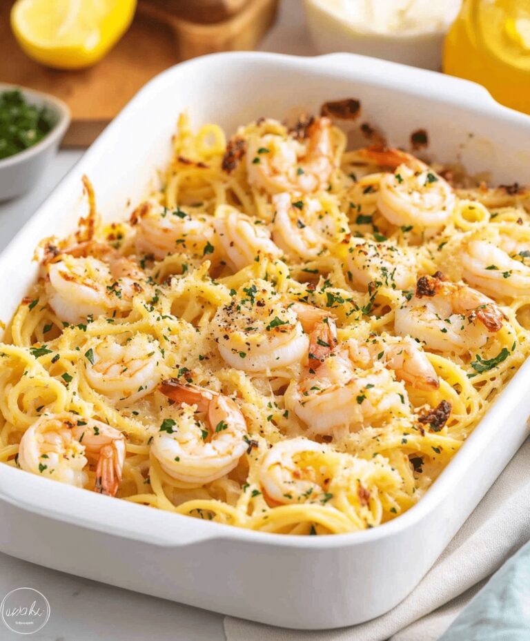 Shrimp Scampi Pasta Bake Recipe