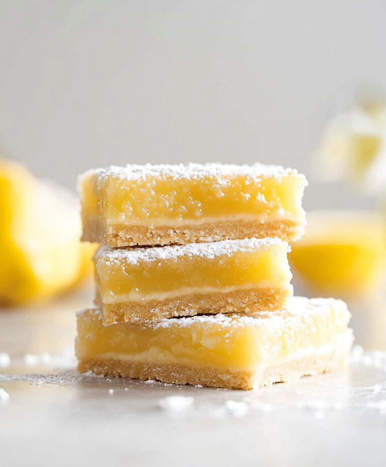 Lemon Bars With Shortbread Crust Recipe