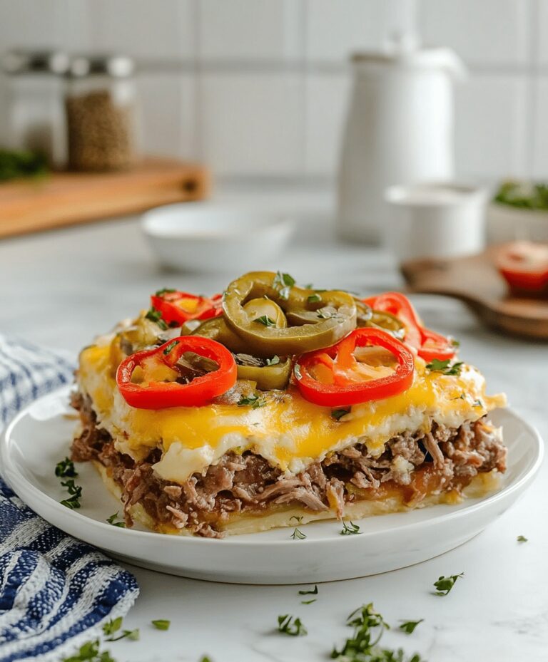 Hearty Southern Five Layer Beef Casserole Recipe
