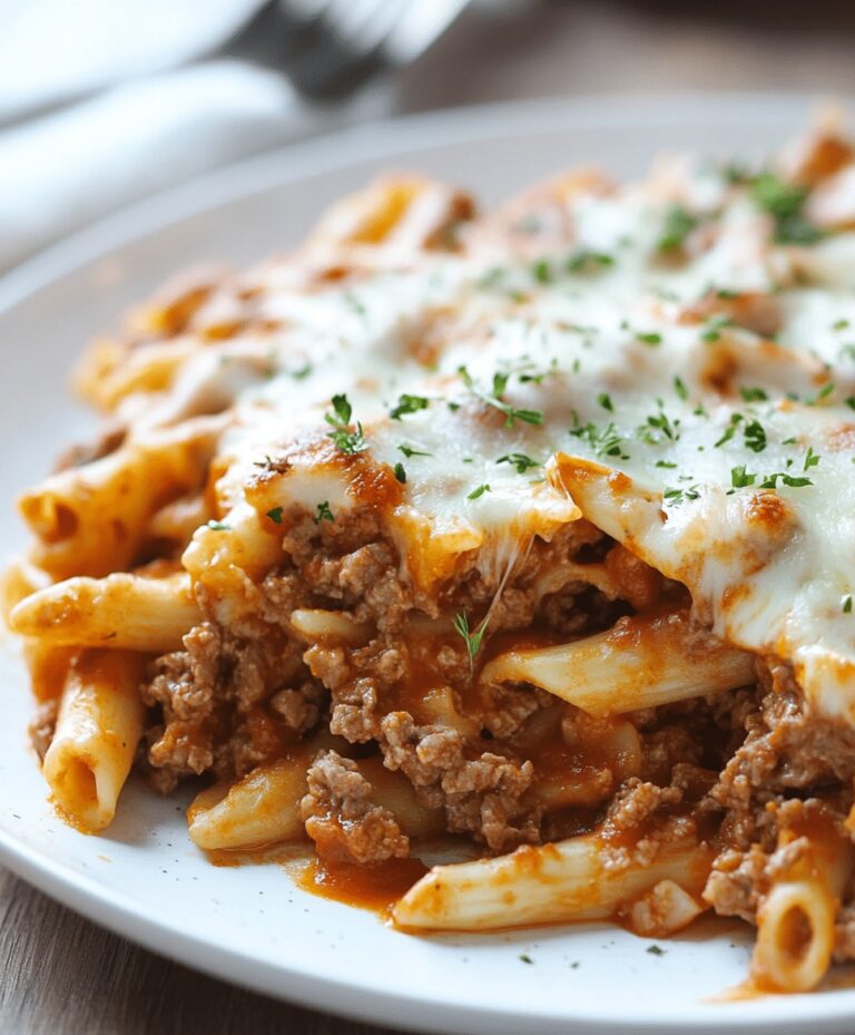 Cheesy Ground Beef Casserole Recipe
