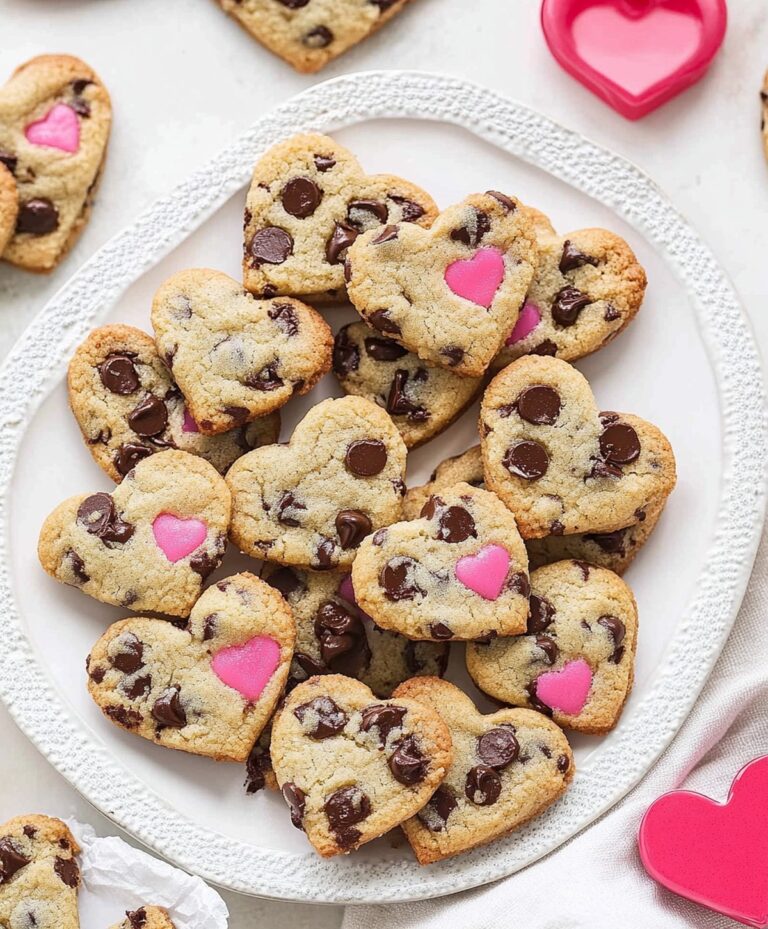 Best Heart-shaped Chocolate Chip Cookies Recipe