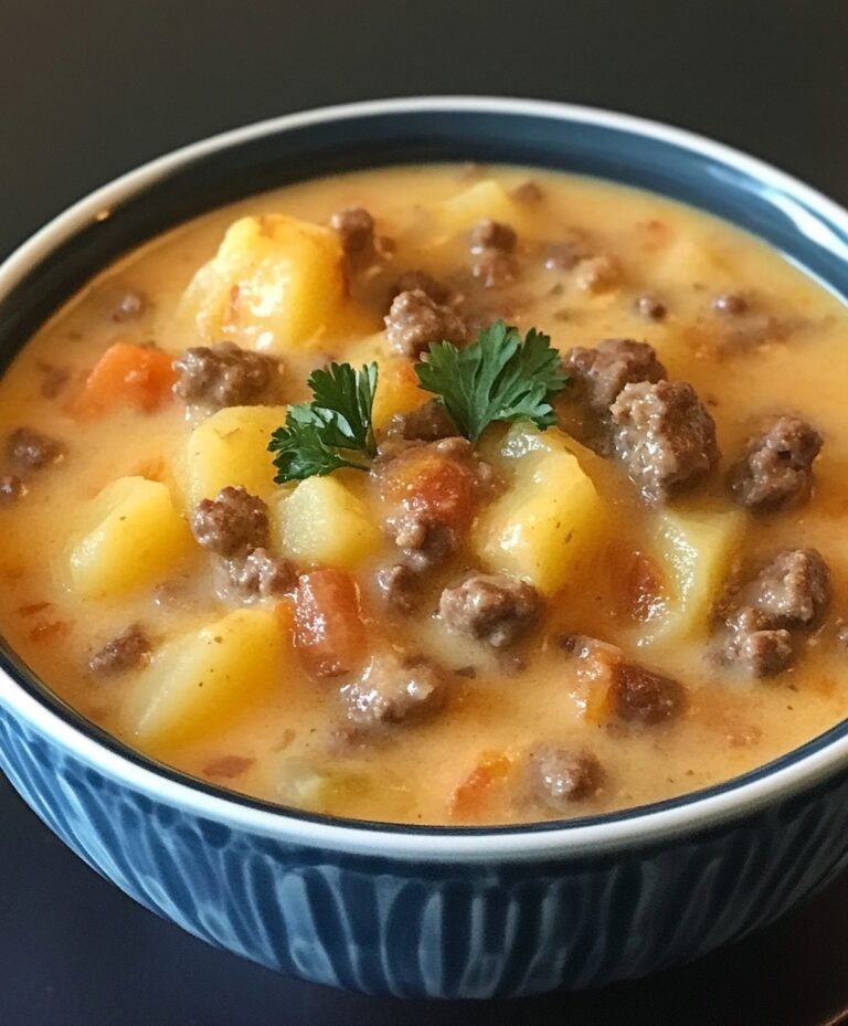 Hearty Potato & Hamburger Soup Recipe