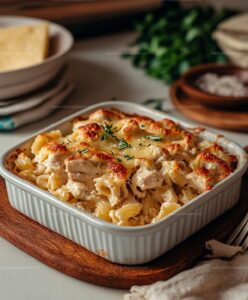 Garlic Parmesan Chicken Pasta Bake Recipe