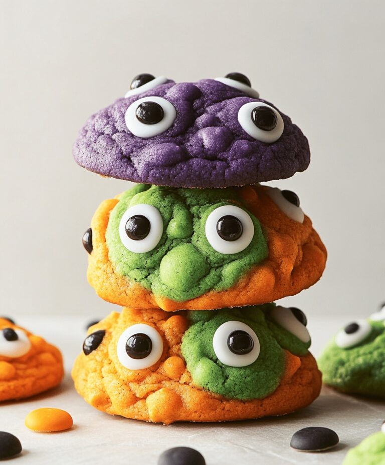 Spooky Halloween Monster Cookies Recipe