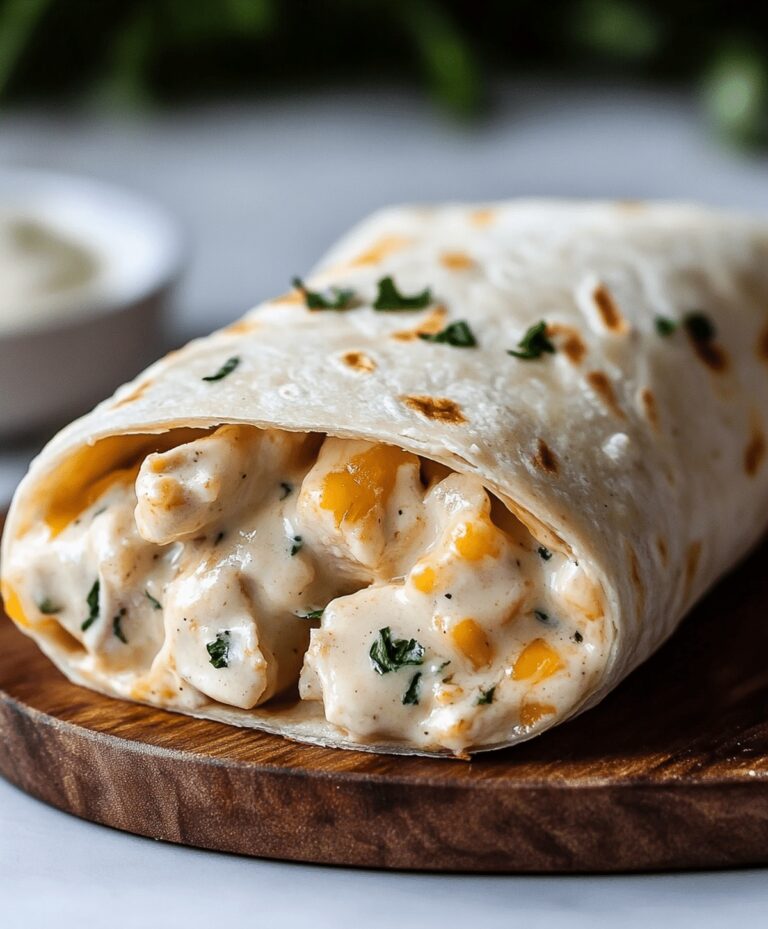 Crispy Garlic Chicken Wraps Recipe
