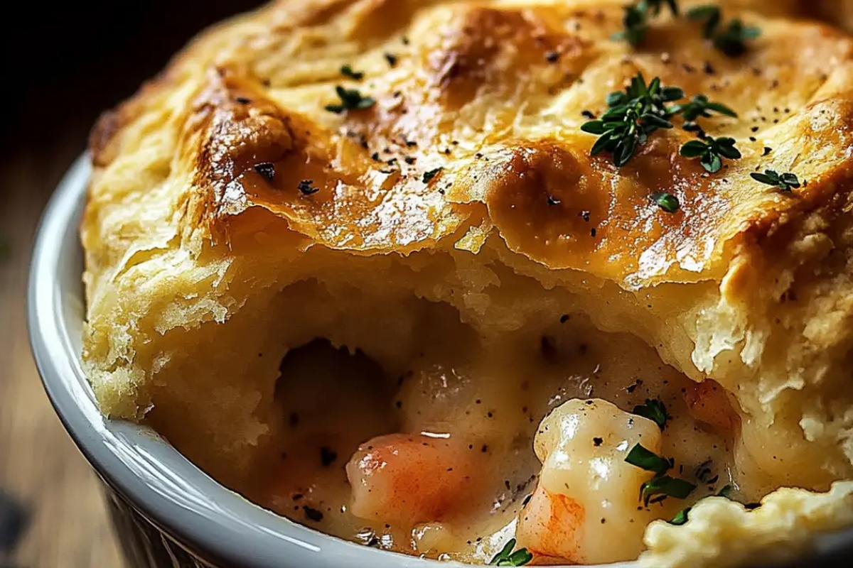 Cheddar Bay Biscuit Seafood Pot Pie Recipe