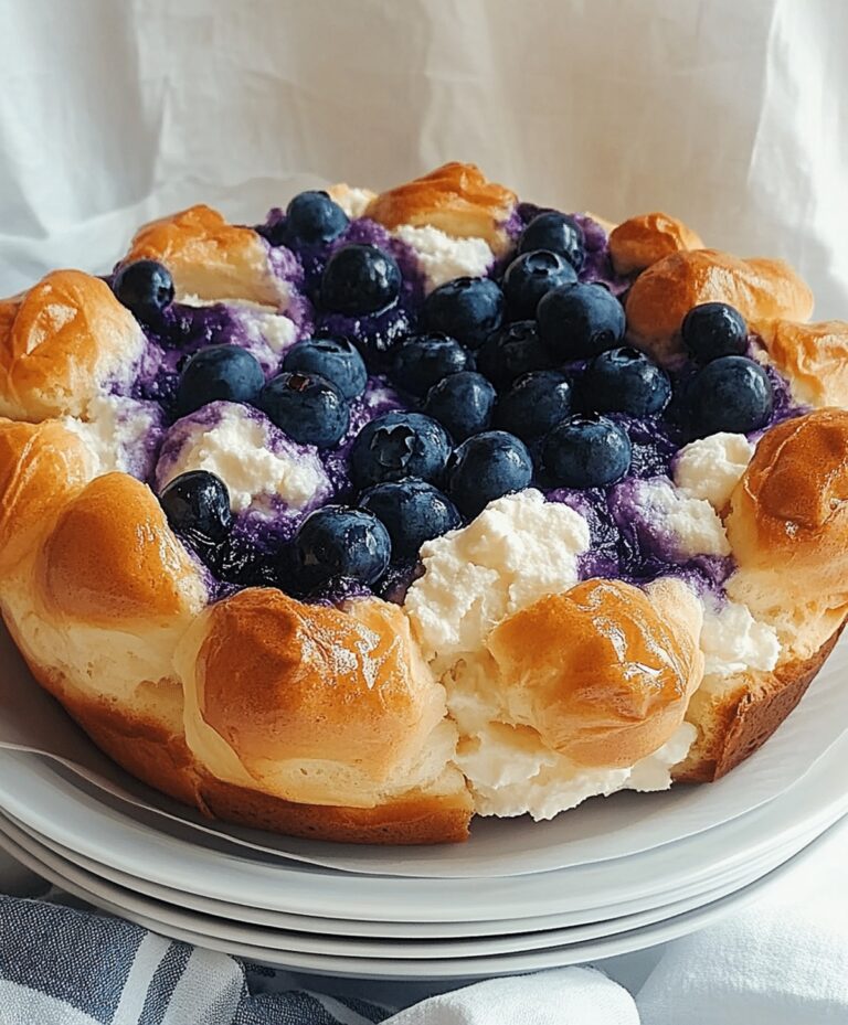 Blueberry Fluffy Cottage Cheese Cloud Bread Recipe