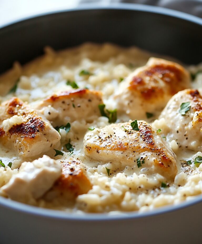 Quick One-Pan Parmesan Chicken & Rice Recipe