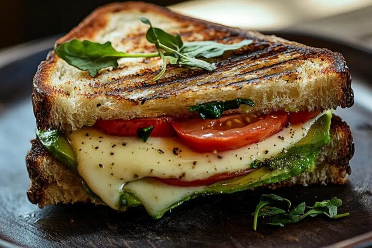 Avocado, Mozzarella, And Tomato Grilled Cheese Recipe