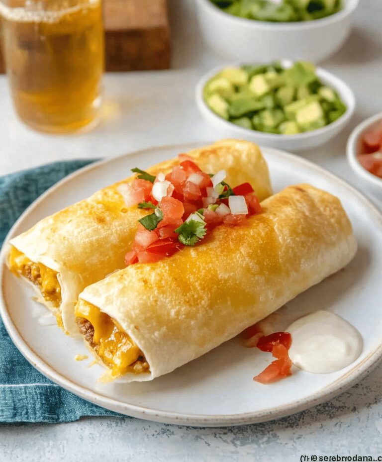 Beef And Cheese Chimichangas Recipe