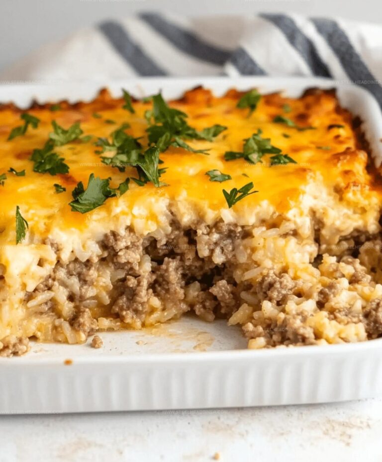 Hamburger Rice Casserole Recipe