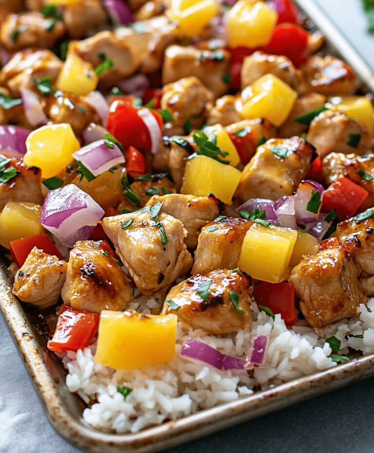 Hawaiian Chicken Sheet Pan Recipe