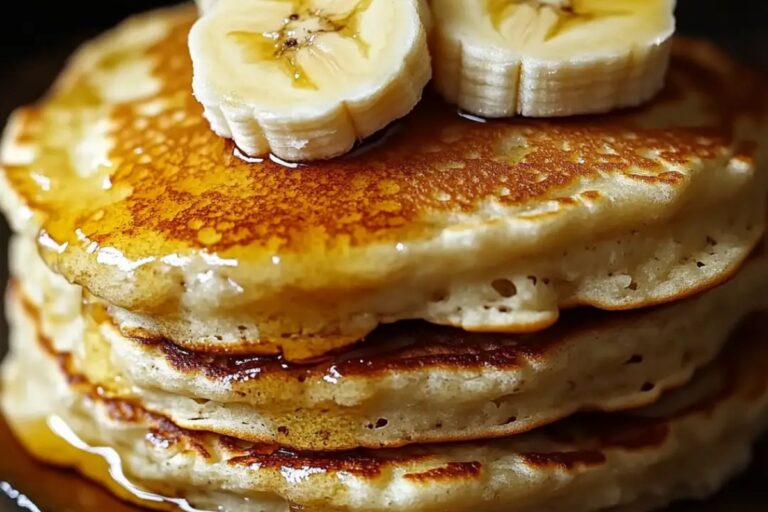 Fluffy Banana Cottage Cheese Pancakes Recipe