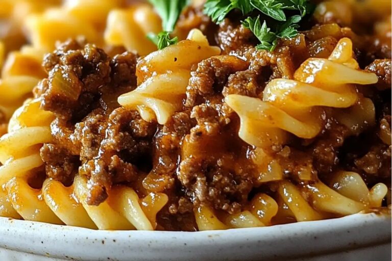 Quick Sloppy Joe Pasta Casserole Recipe