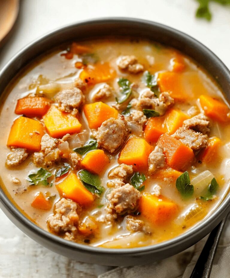 Hearty Sausage and Sweet Potato Soup Recipe