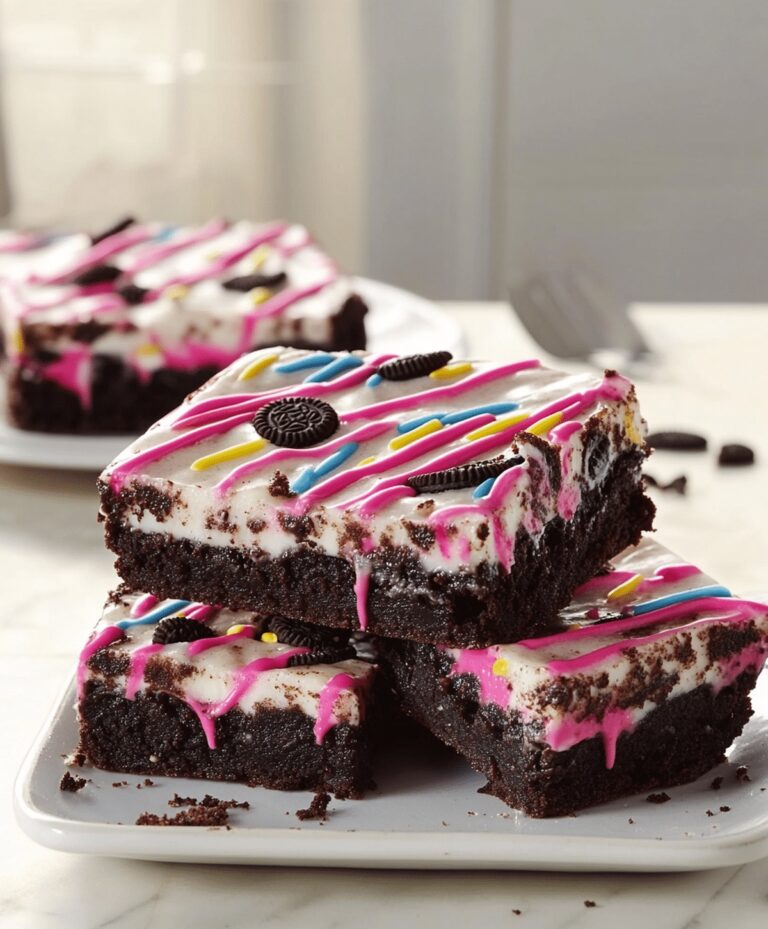Delicious Birthday Cake Oreo Fudge Brownies Recipe