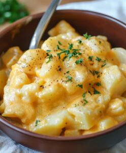 Creamy Slow Cooker Cheesy Potatoes Recipe