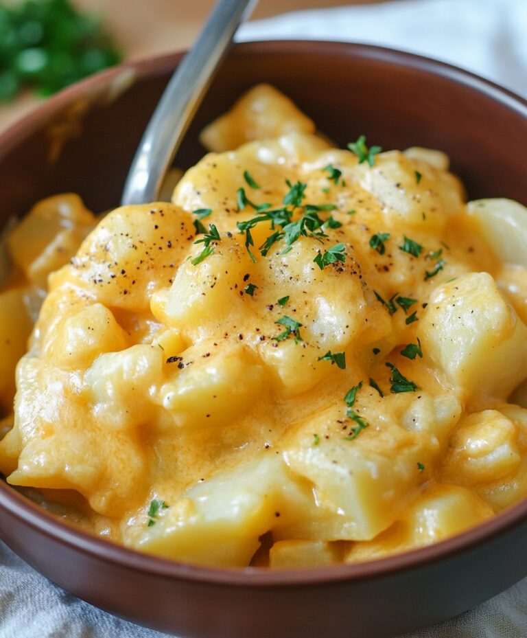 Creamy Slow Cooker Cheesy Potatoes Recipe