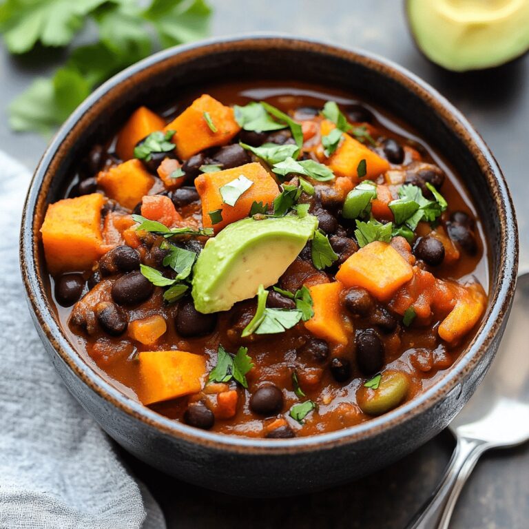 Sweet Potato Black Bean Chili Recipe