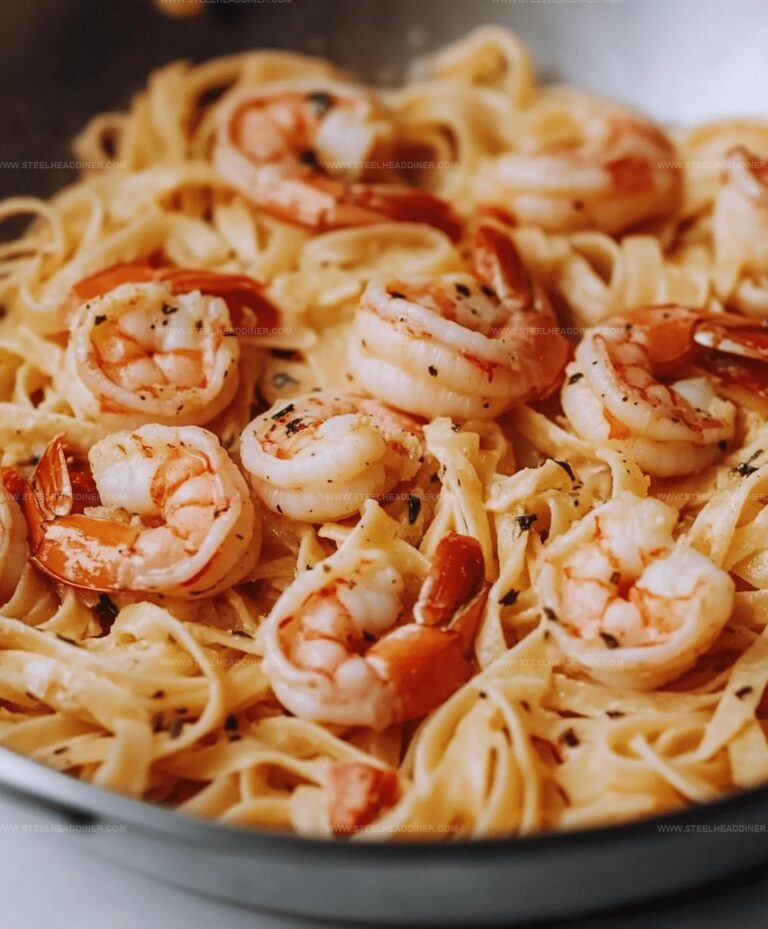 Creamy Lemon Garlic Shrimp Pasta Recipe
