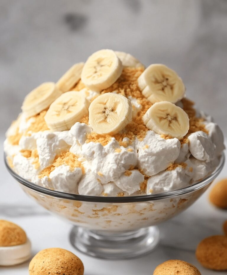Easy Banana Pudding Fluff Salad Recipe