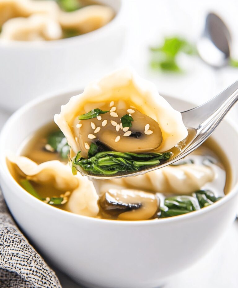 Potsticker Soup With Mushrooms & Bok Choy Recipe