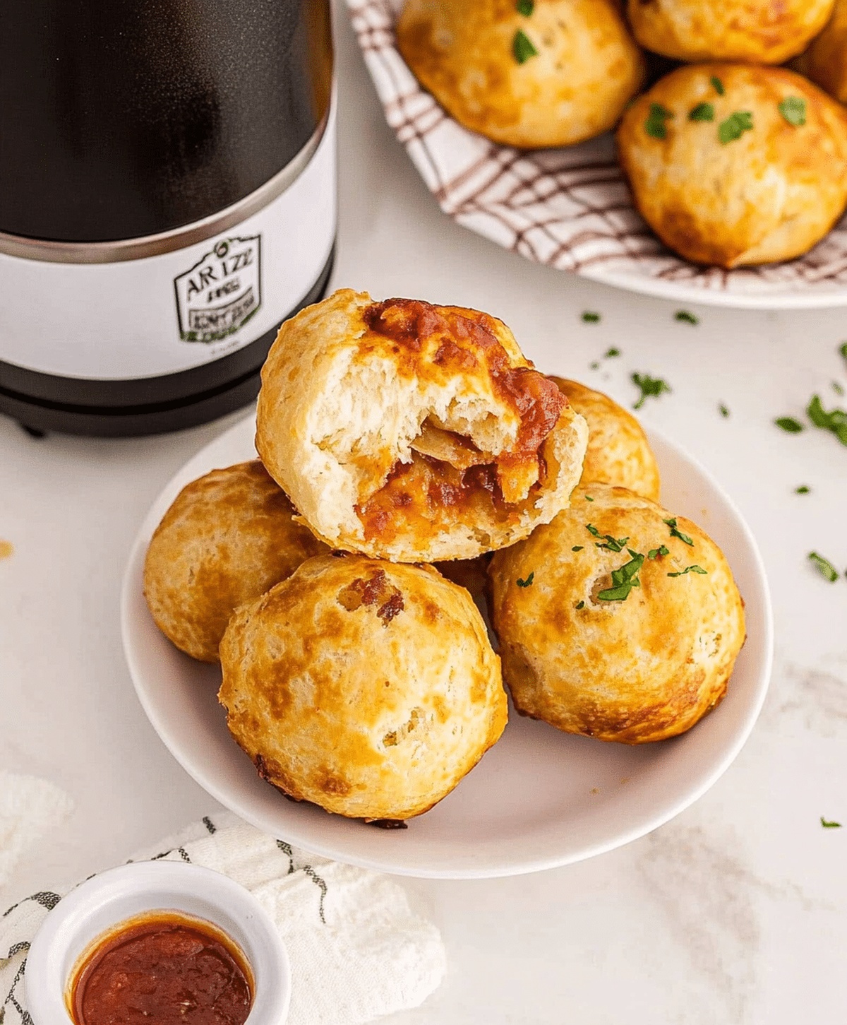 Air Fryer Pizza Bombs Recipe