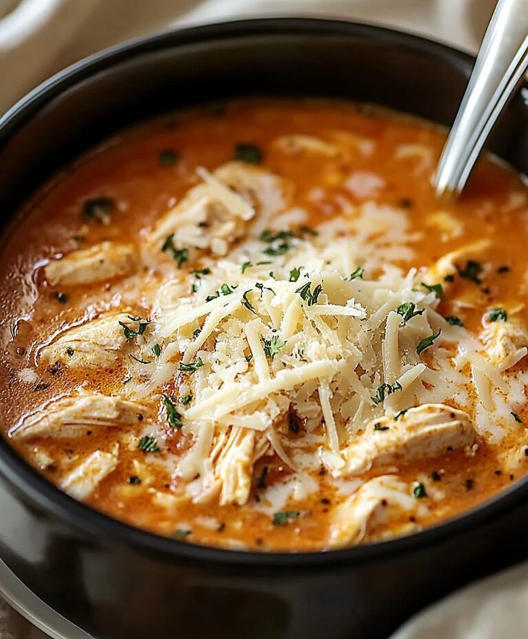Effortless Crockpot Chicken Parmesan Soup Recipe