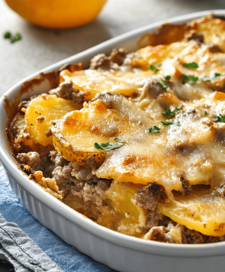 Easy Hamburger Potato Casserole Recipe