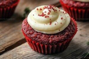 Red Velvet Cookie Cups With Cream Cheese Frosting Recipe