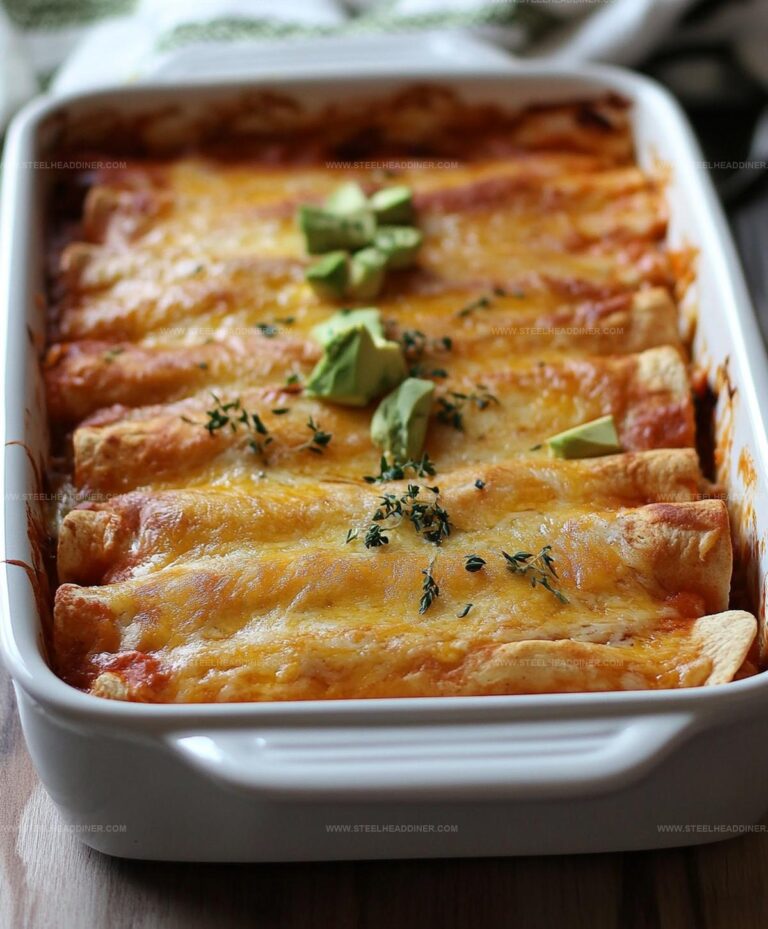 Cheesy Chicken Enchiladas Recipe