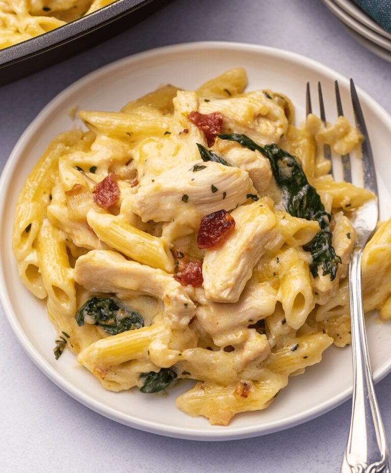Tuscan Chicken Pasta Bake Recipe