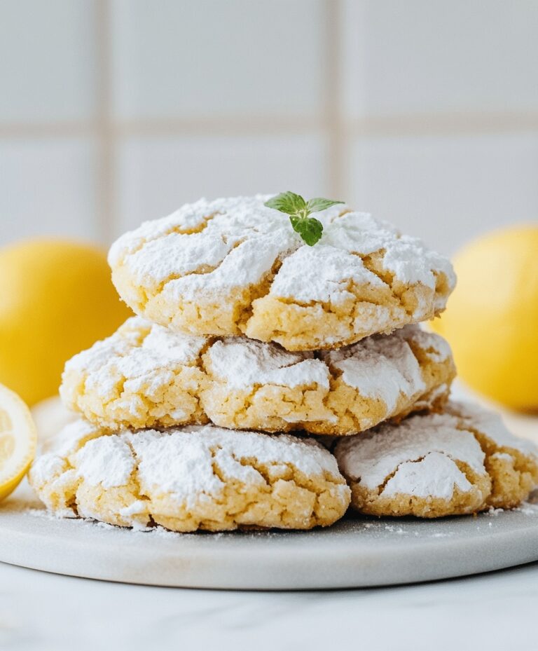 Lemon Crinkle Cookies Recipe