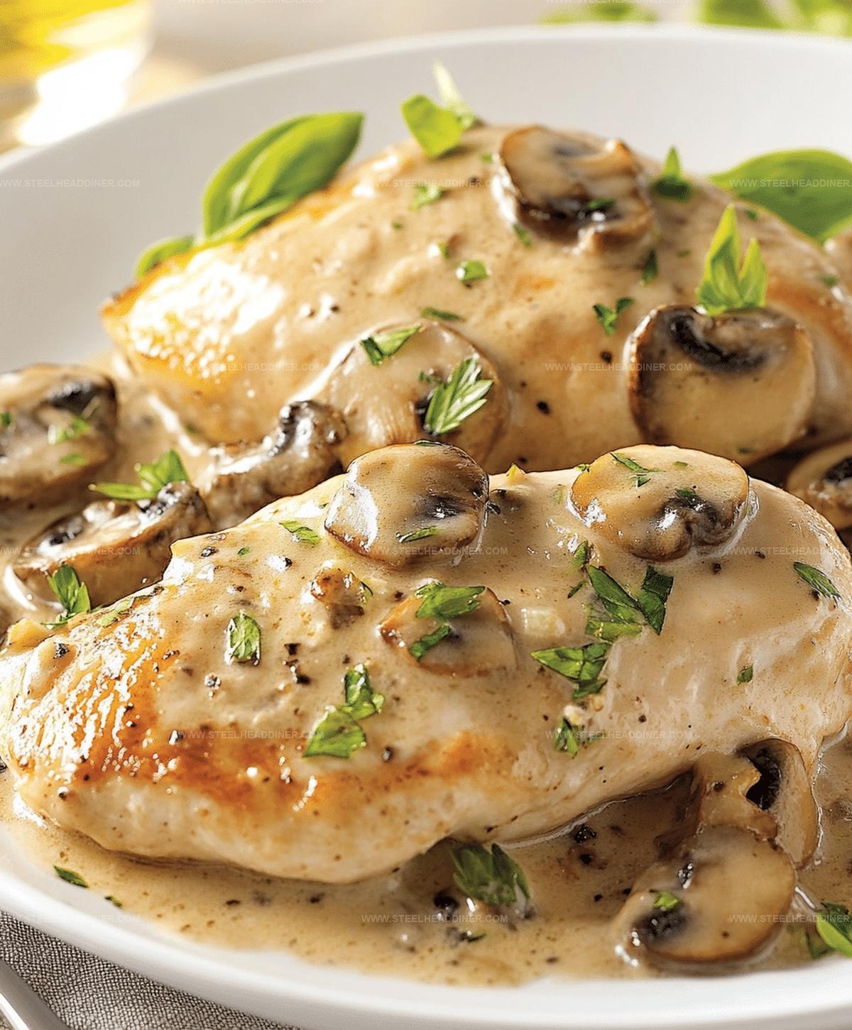 Mushroom Asiago Chicken Recipe