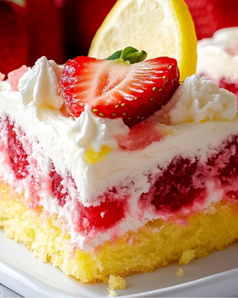 Strawberry Lemonade Poke Cake Recipe