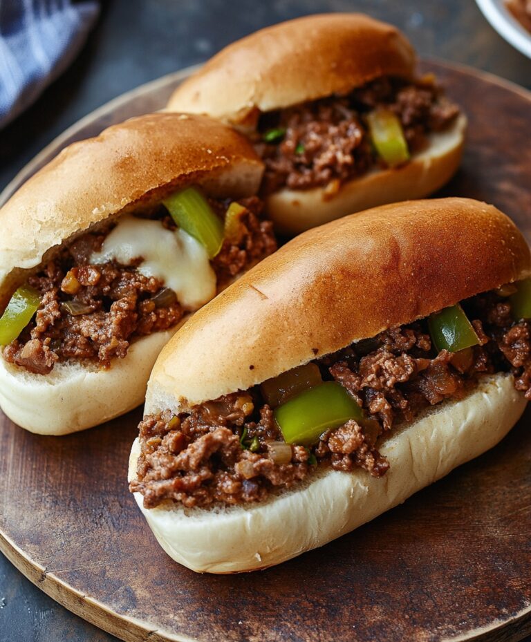 Quick Philly Cheese Steak Sloppy Joes Recipe