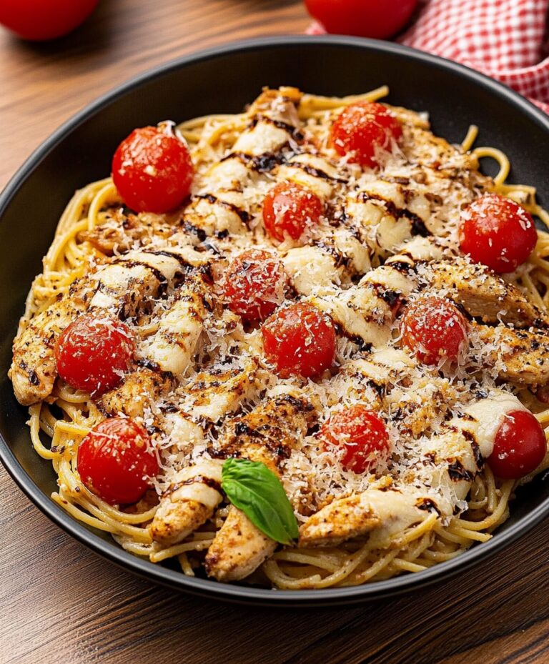 Zesty Bruschetta Chicken Pasta Recipe