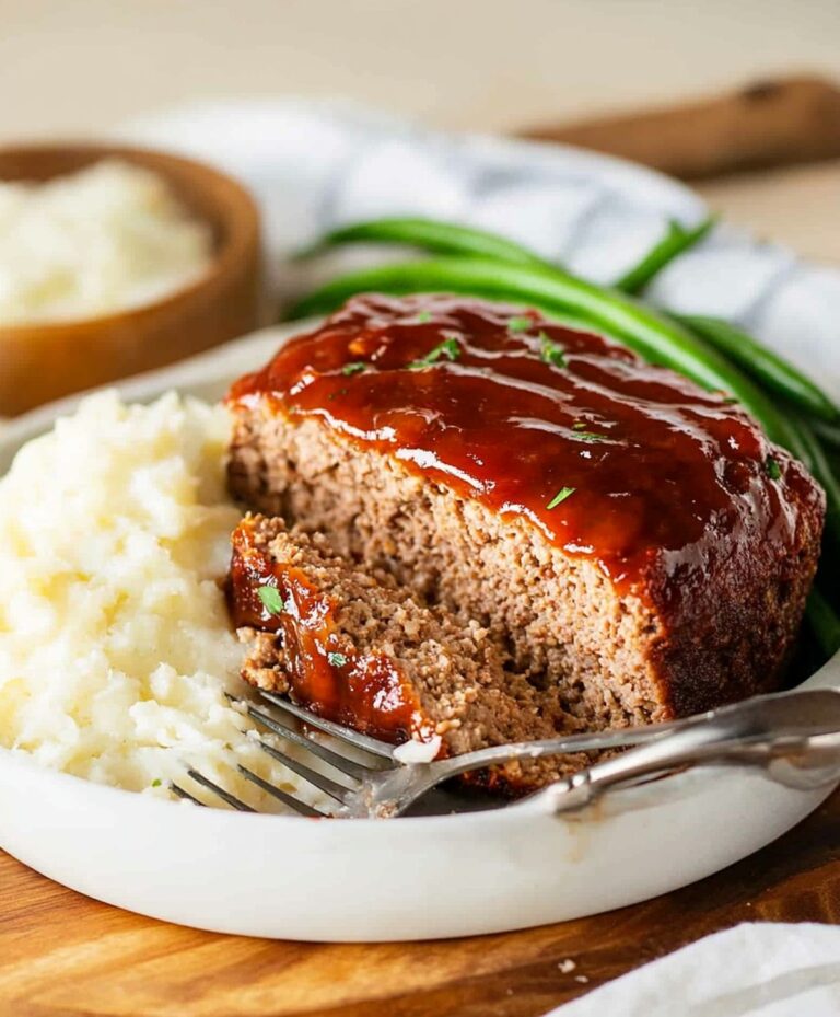 Tasty Copycat Cracker Barrel Meatloaf Recipe