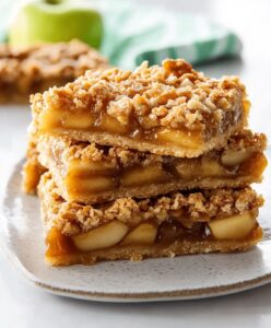 Gooey Salted Caramel Apple Pie Bars Recipe